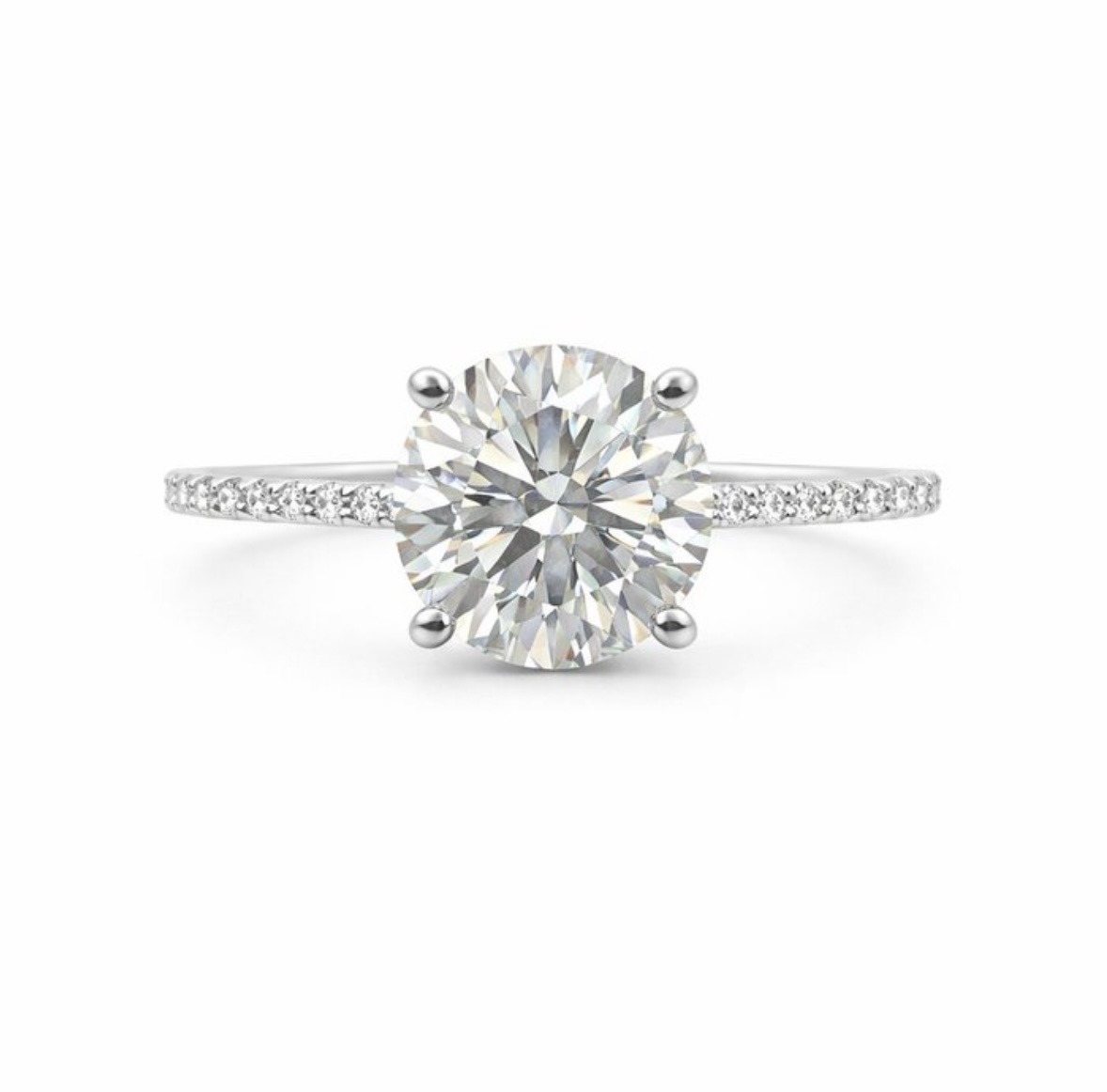 Solitaire Rond Brillant — Bagues de fiançailles — Maison d'Éclat